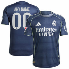 Real Madrid 2025/26 Away Custom Jersey Blue - Adidas online