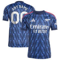 Arsenal 2025/26 Away Replica Custom Jersey Blue - Adidas