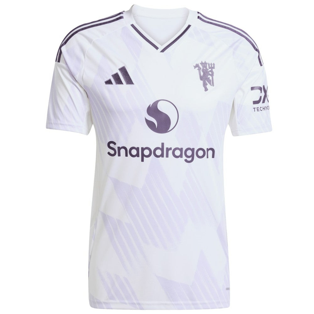 Manchester United 2025/26 Away Replica Custom Jersey White - Adidas