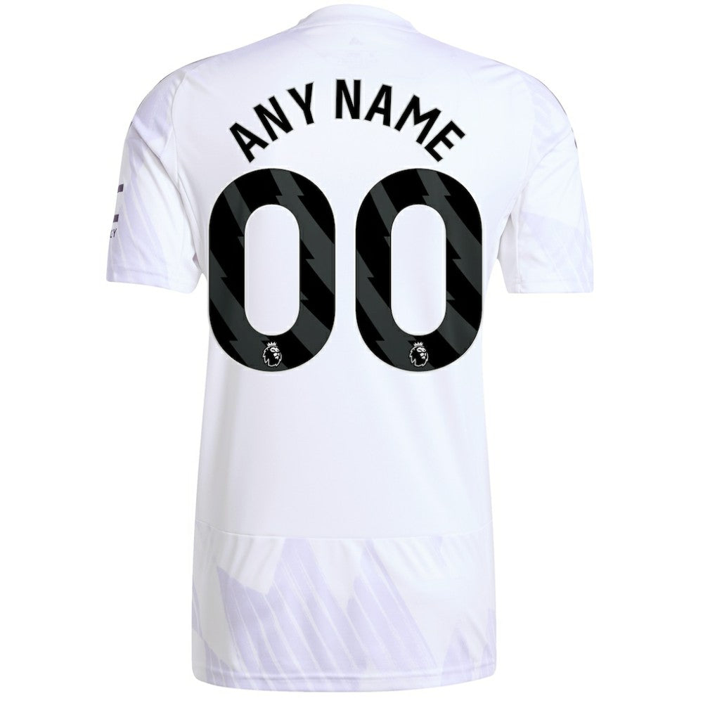 Manchester United 2025/26 Away Replica Custom Jersey White - Adidas