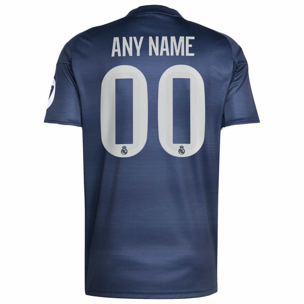 Real Madrid 2025/26 Away Replica Custom Jersey Blue - Adidas discount