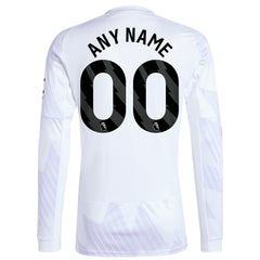 Manchester United 2025/26 Away Replica Long Sleeve Custom Jersey White - Adidas discount