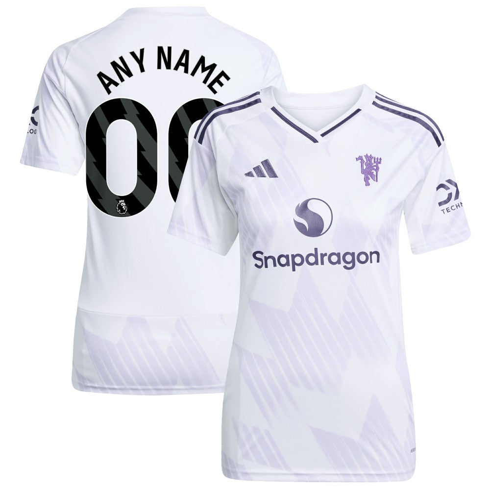 Manchester United Women's 2025/26 Away Replica Custom Jersey White - Adidas online