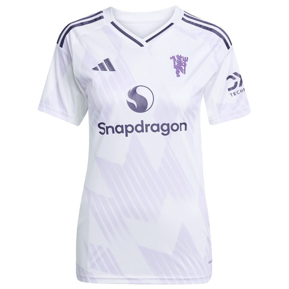 Manchester United Women's 2025/26 Away Replica Custom Jersey White - Adidas online