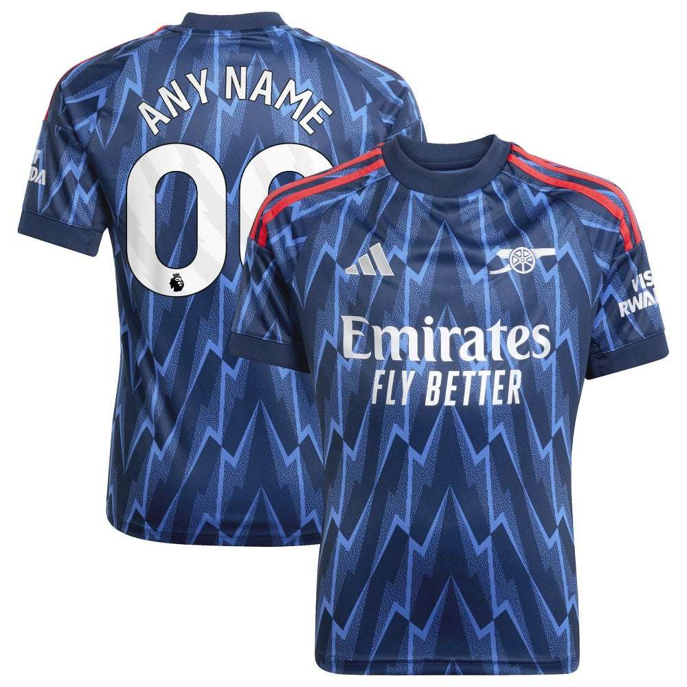 Arsenal Youth 2025/26 Away Replica Custom Jersey Blue - Adidas discount
