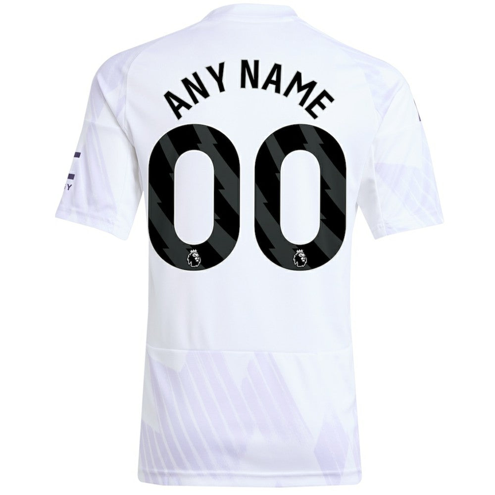 Manchester United Youth 2025/26 Away Replica Custom Jersey White - Adidas outlet