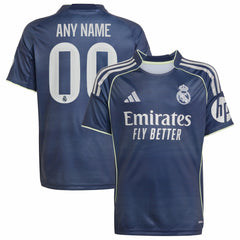 Real Madrid Youth 2025/26 Away Replica Custom Jersey Blue - Adidas for sale