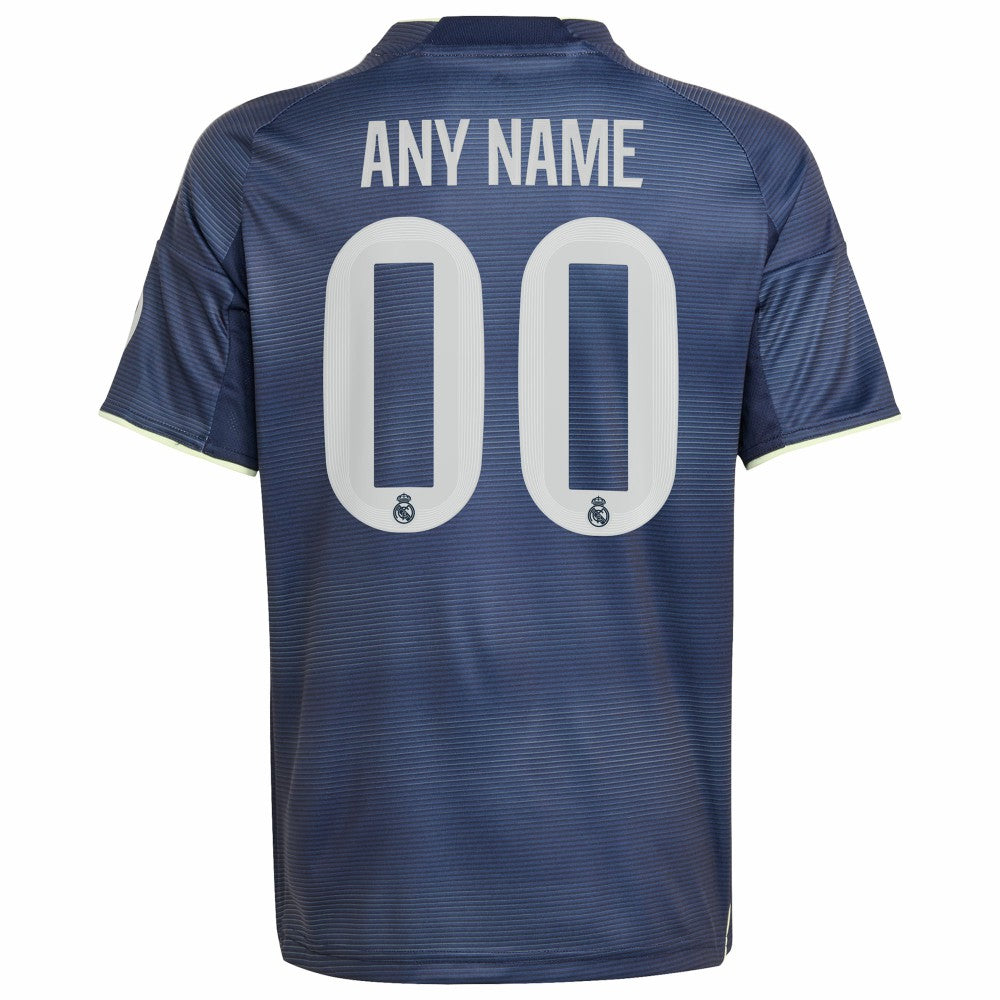Real Madrid Youth 2025/26 Away Replica Custom Jersey Blue - Adidas for sale