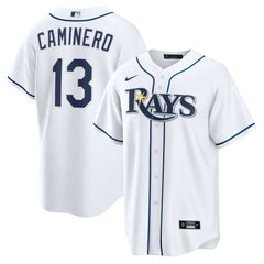 Junior Caminero Tampa Bay Rays Nike Youth Home Replica Jersey - White Jerseys