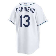 Junior Caminero Tampa Bay Rays Nike Youth Home Replica Jersey - White Jerseys