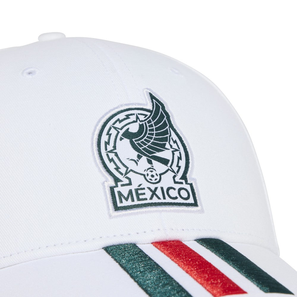 Mexico National Team Unisex FIFA x World Cup 2026 3 Stripes Baseball Adjustable Hat White - Adidas discount