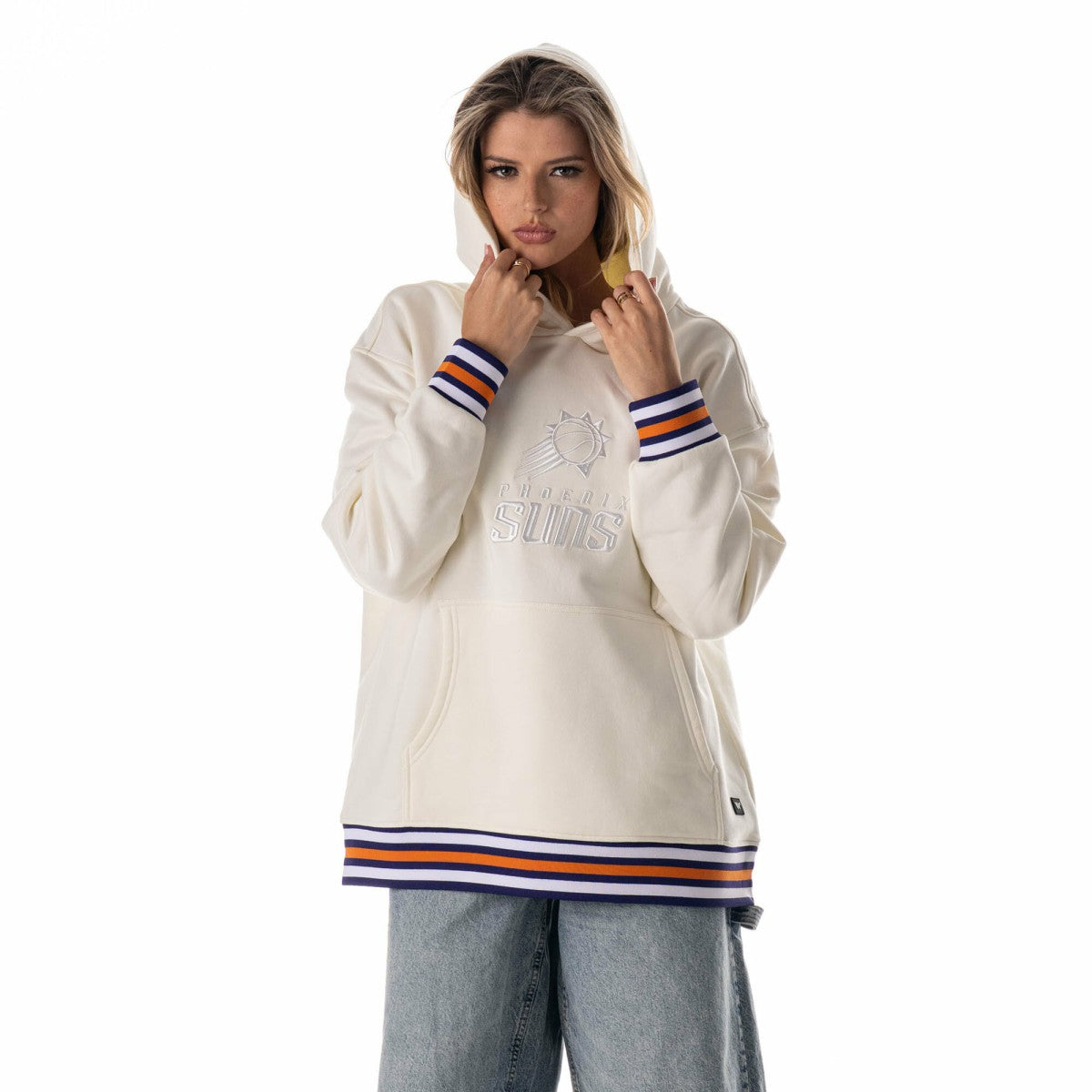 Phoenix Suns The Wild Collective Unisex 2025/26 City Edition Custom Rib Tonal Premium Hoodie White outlet