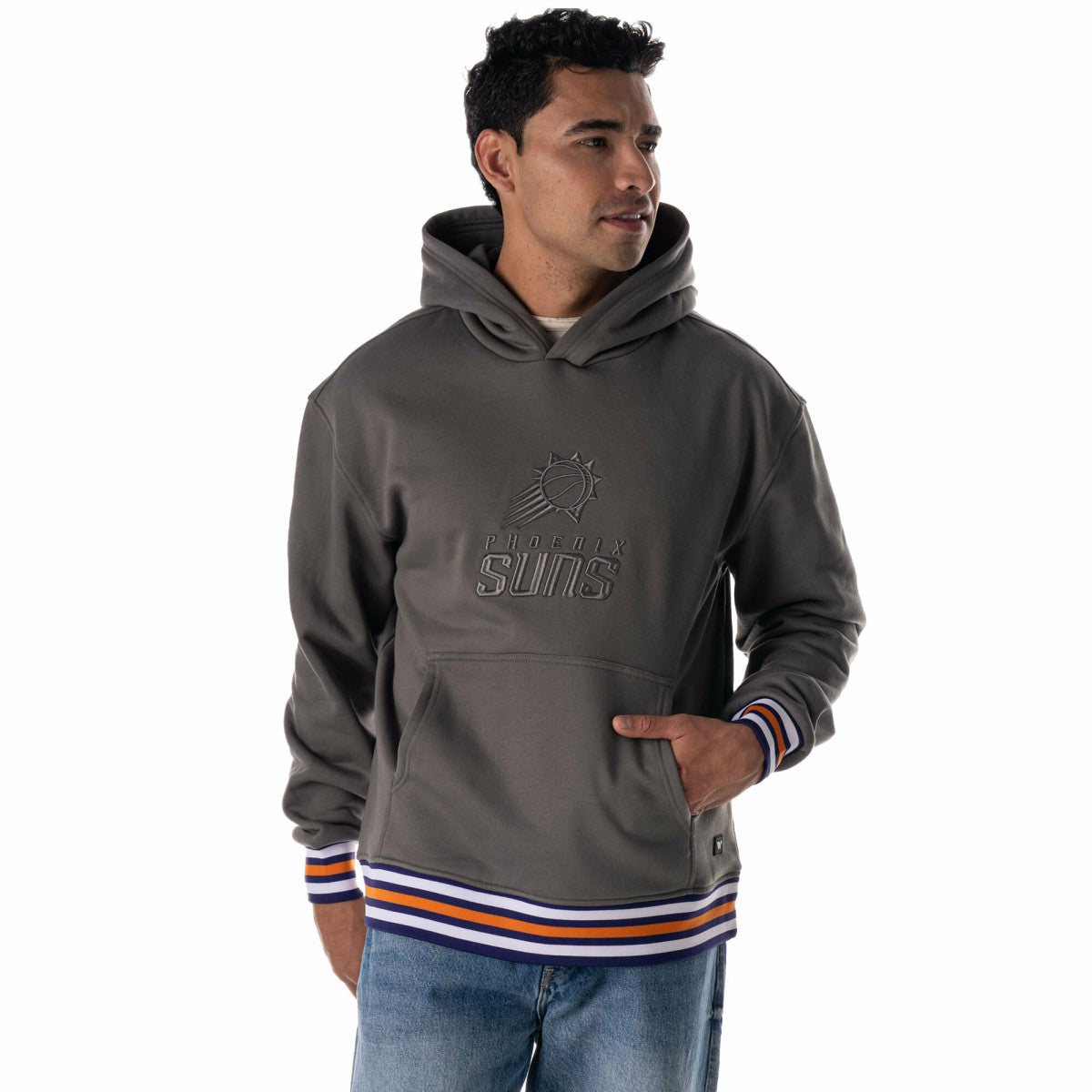 Phoenix Suns The Wild Collective Unisex 2025/26 City Edition Custom Rib Tonal Premium Hoodie Charcoal
