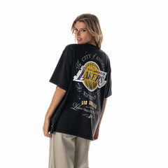 Los Angeles Lakers The Wild Collective Unisex Oversized Streetwear T-Shirt Black