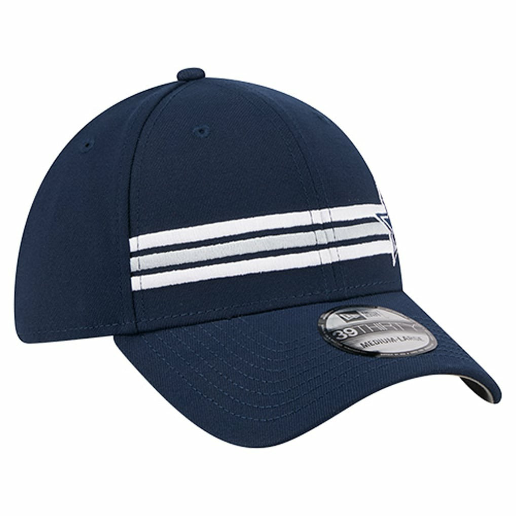 Dallas Cowboys New Era Stripes 39THIRTY Flex Hat - Navy Hats