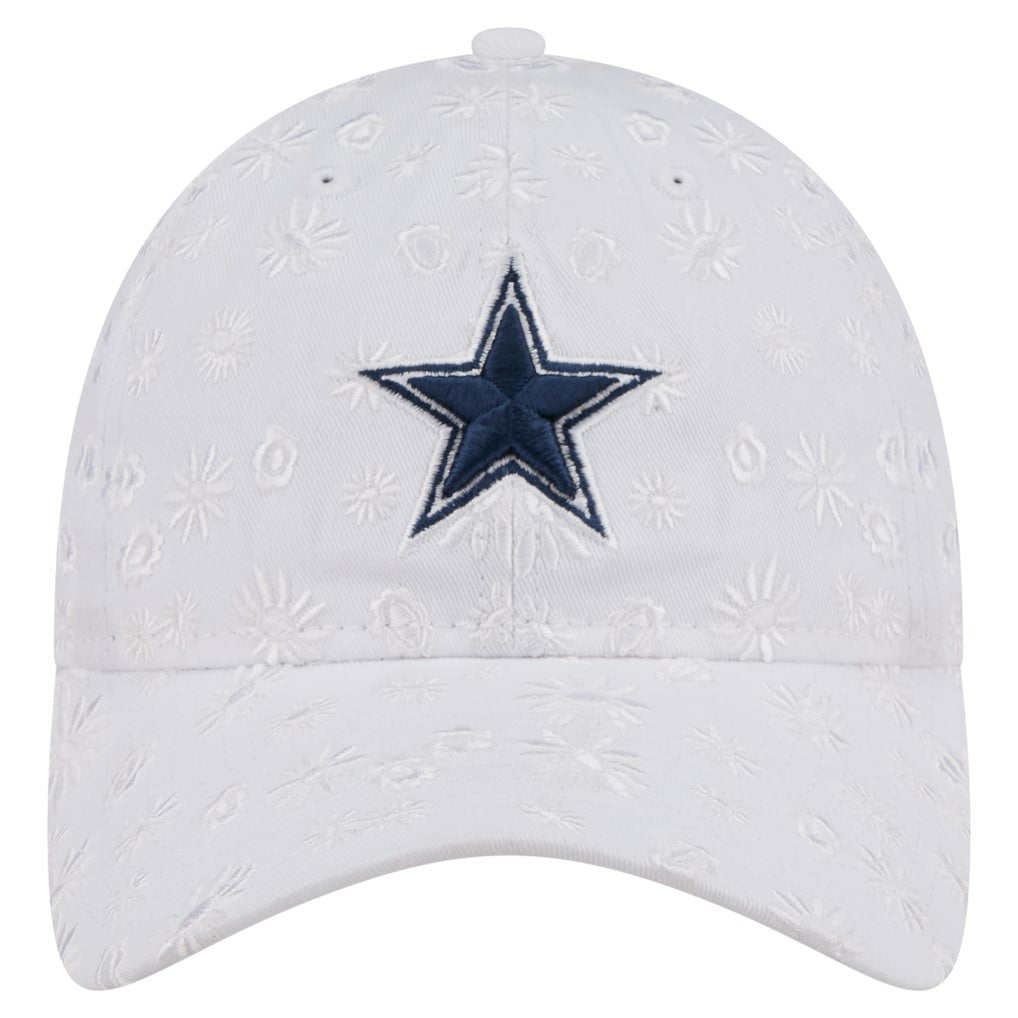 Dallas Cowboys New Era Women's Floral 9TWENTY Adjustable Hat - White Hats
