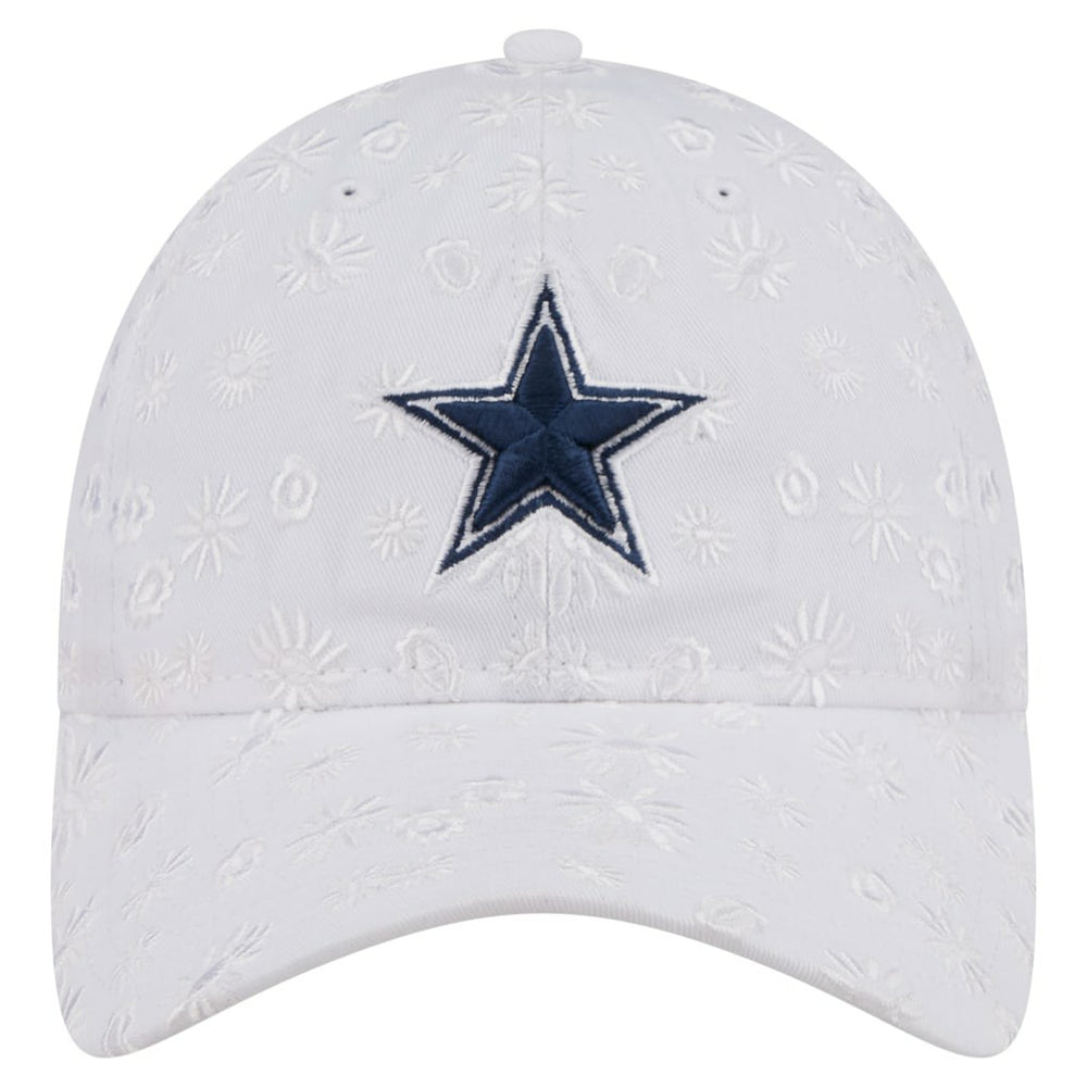 Dallas Cowboys New Era Women's Floral 9TWENTY Adjustable Hat - White Hats