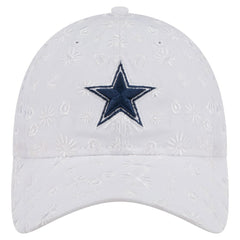 Dallas Cowboys New Era Women's Floral 9TWENTY Adjustable Hat - White Hats