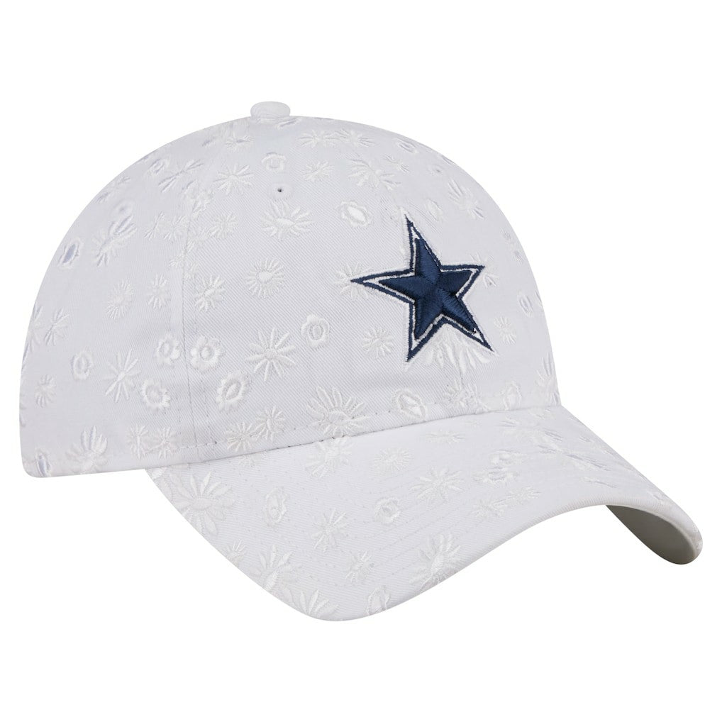 Dallas Cowboys New Era Women's Floral 9TWENTY Adjustable Hat - White Hats