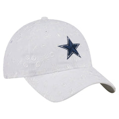 Dallas Cowboys New Era Women's Floral 9TWENTY Adjustable Hat - White Hats