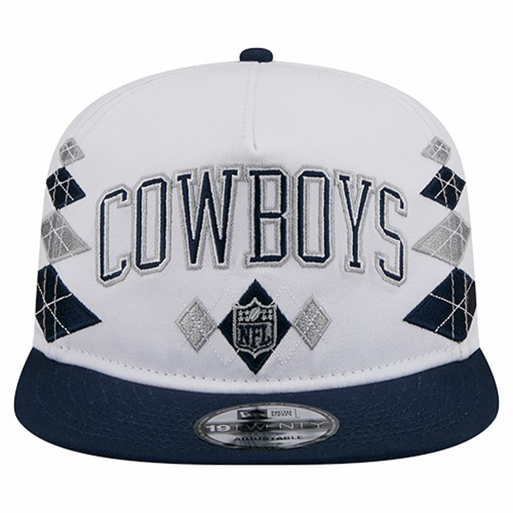 Dallas Cowboys New Era Argyle 19TWENTY Adjustable Hat - White Hats