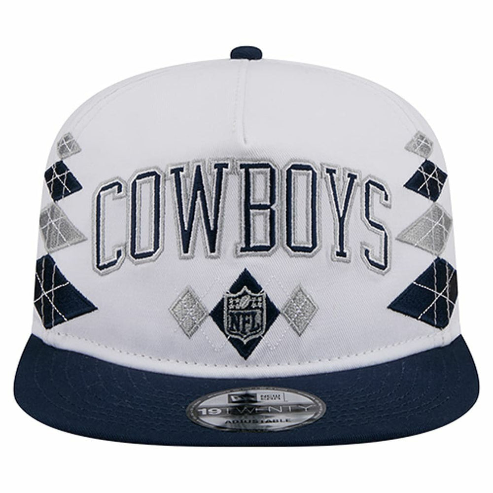 Dallas Cowboys New Era Argyle 19TWENTY Adjustable Hat - White Hats