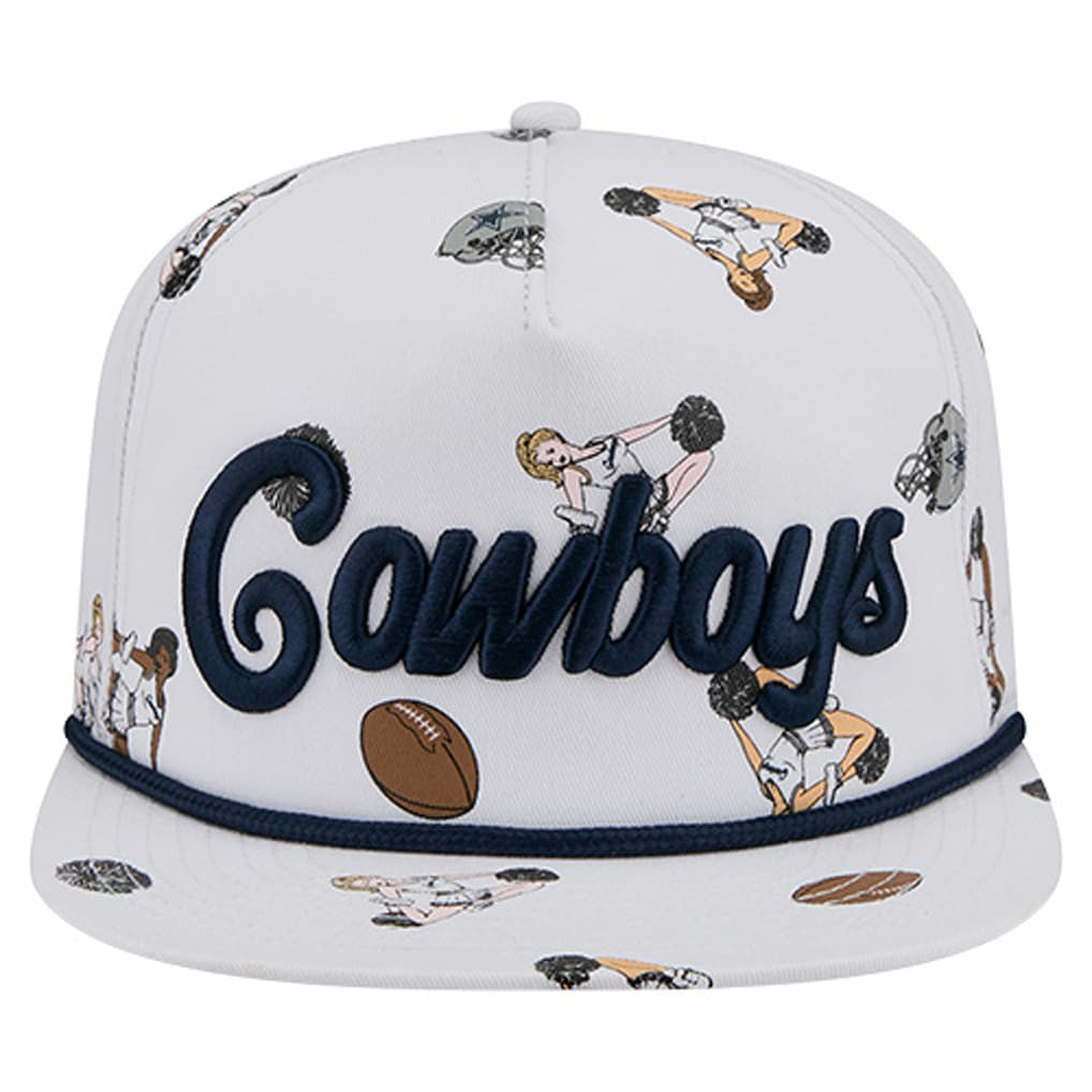 Dallas Cowboys New Era Team Cheer 19TWENTY Snapback Hat - White Hats
