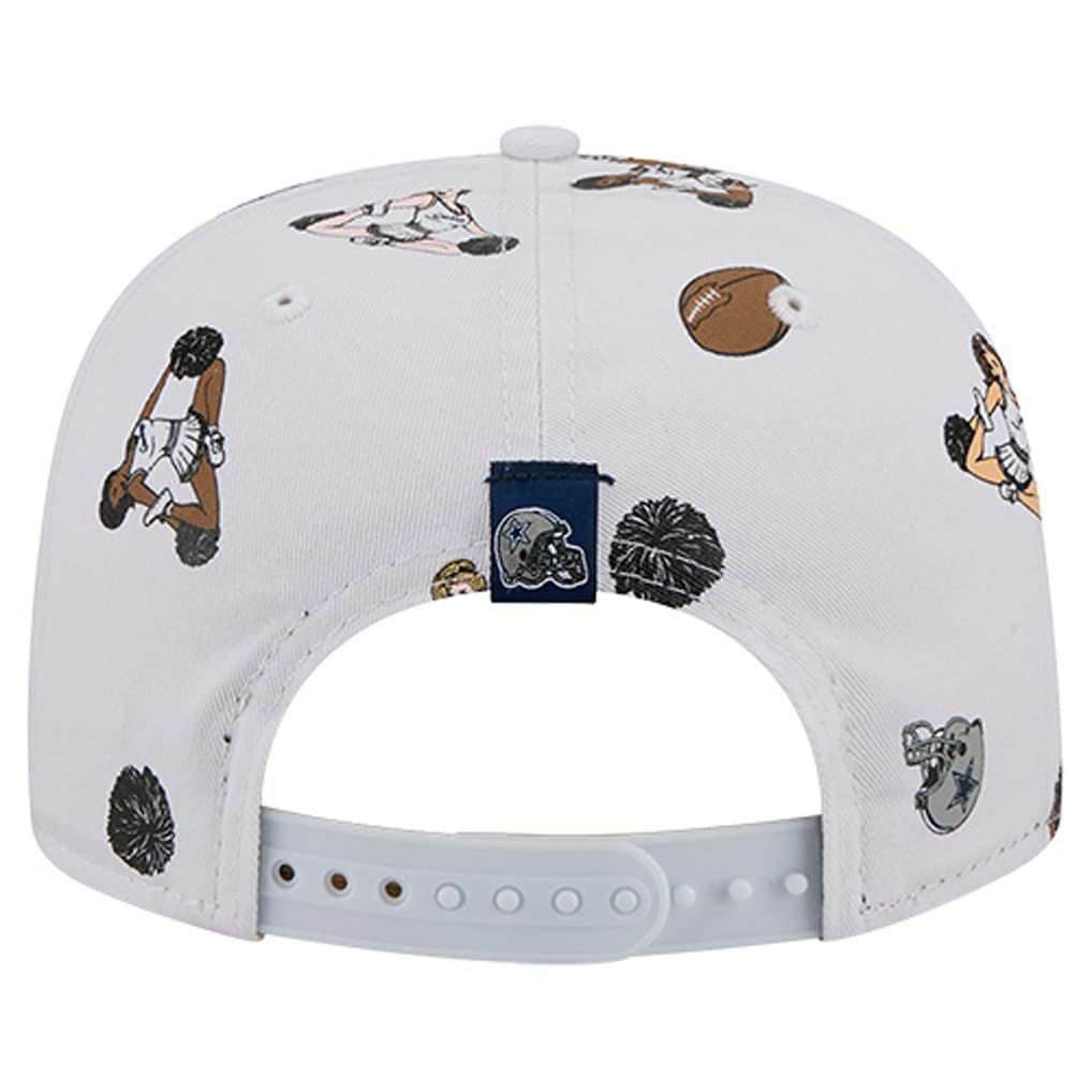 Dallas Cowboys New Era Team Cheer 19TWENTY Snapback Hat - White Hats