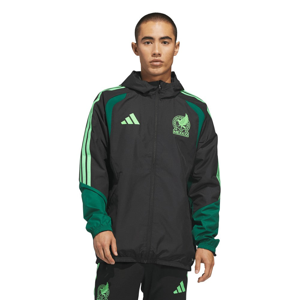 Mexico National Team FIFA x World Cup 2026 Tiro All Weather Full-Zip Jacket Black - Adidas for sale