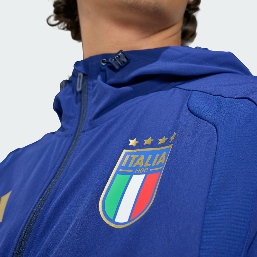 Italy National Team FIFA x World Cup 2026 Full-Zip Travel Windbreaker Jacket Blue - Adidas on sale