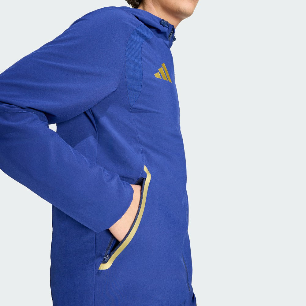 Italy National Team FIFA x World Cup 2026 Full-Zip Travel Windbreaker Jacket Blue - Adidas on sale