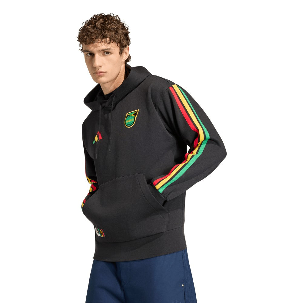 Jamaica National Team Alphaskin Fleece Hoodie Black - Adidas outlet