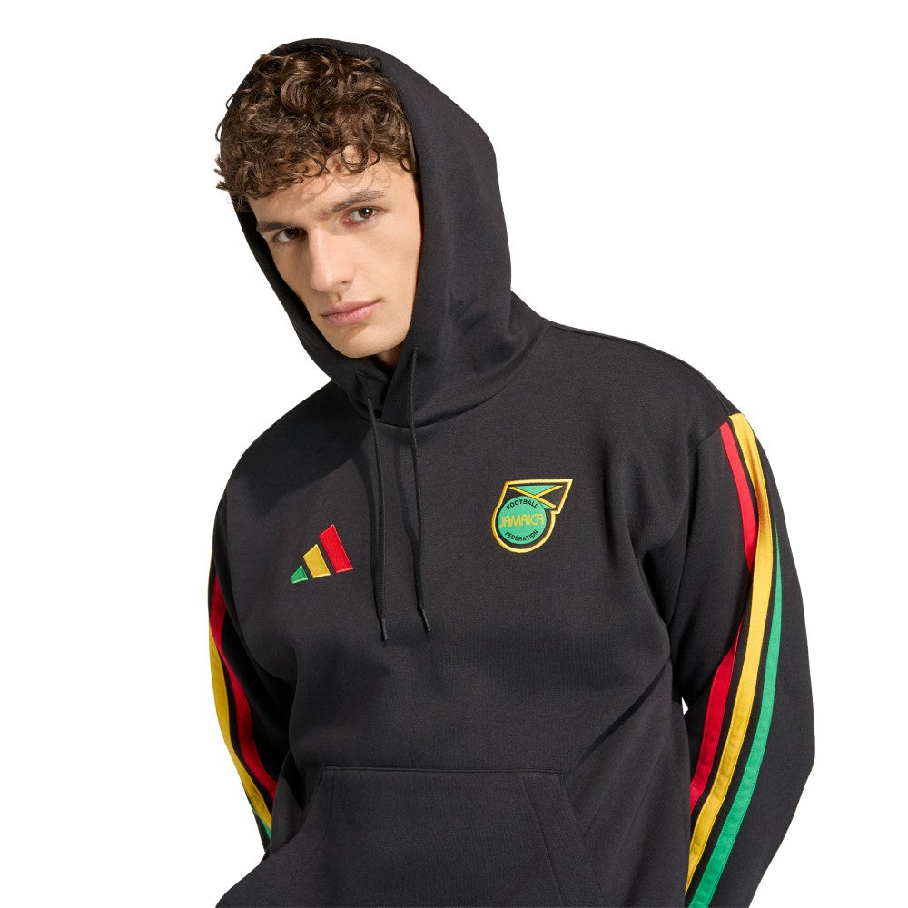 Jamaica National Team Alphaskin Fleece Hoodie Black - Adidas outlet