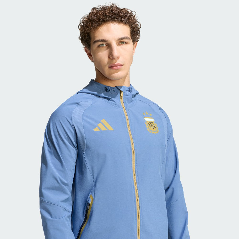Argentina National Team FIFA x World Cup Tiro Travel Raglan Full-Zip Windbreaker Hoodie Blue - Adidas outlet