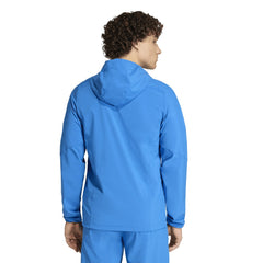 Colombia National Team FIFA x World Cup 2026 Tiro Travel Raglan Full-Zip Windbreaker Hoodie Blue - Adidas cheap