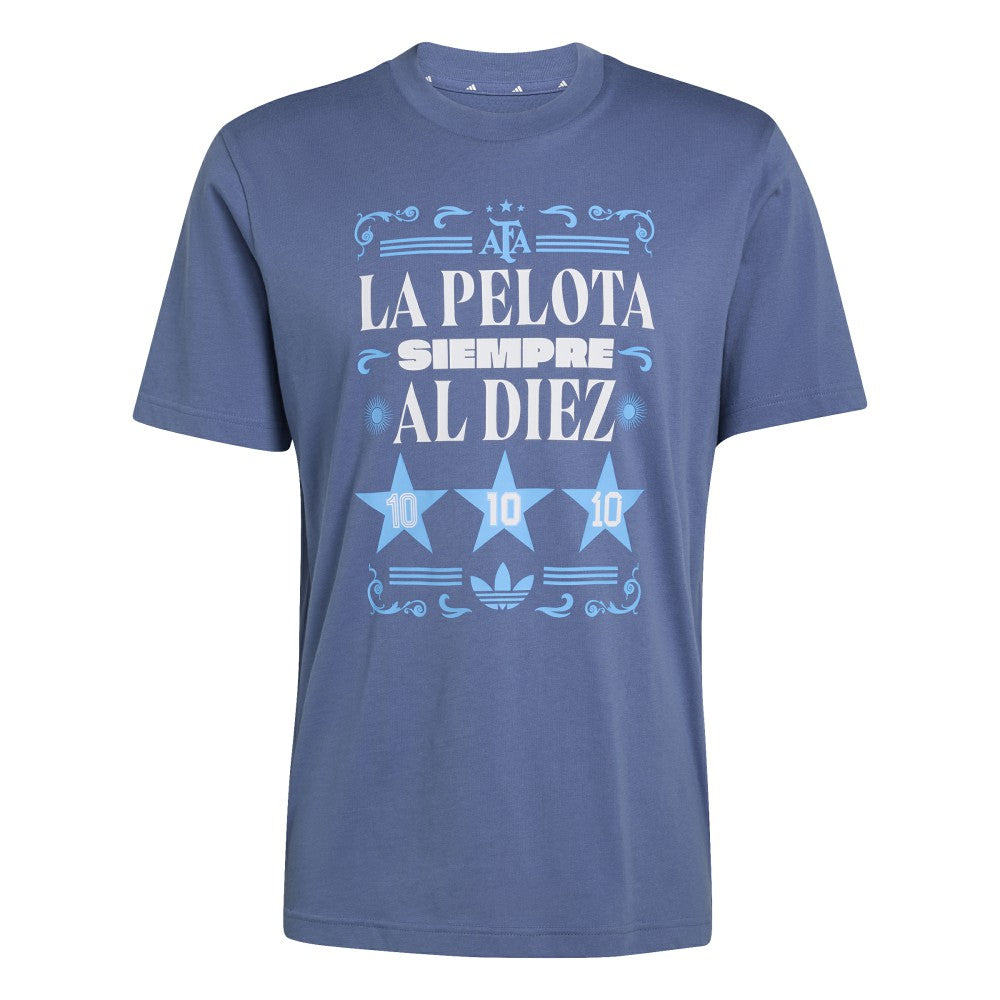 Argentina National Team FIFA x World Cup 2022 Winners Amply T-Shirt Blue - Adidas