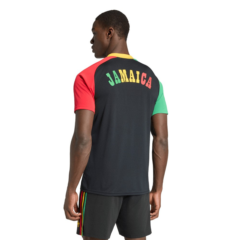 Jamaica National Team 2026 Pre-Match Training Jersey Black - Adidas discount