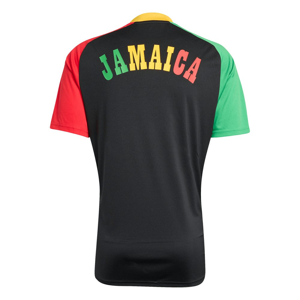 Jamaica National Team 2026 Pre-Match Training Jersey Black - Adidas discount
