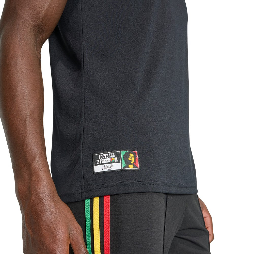 Jamaica National Team 2026 Pre-Match Training Jersey Black - Adidas discount
