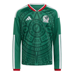 Mexico National Team Youth FIFA x World Cup 2026 Home Replica Long-Sleeve Jersey Green - Adidas sale