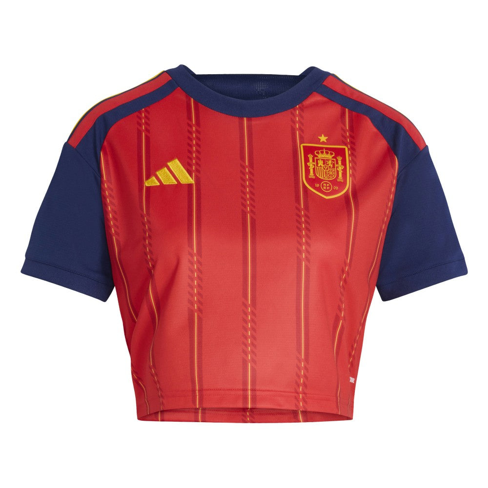 Spain National Team Women's FIFA x World Cup 2026 Home Cropped Replica Jersey Red - Adidas