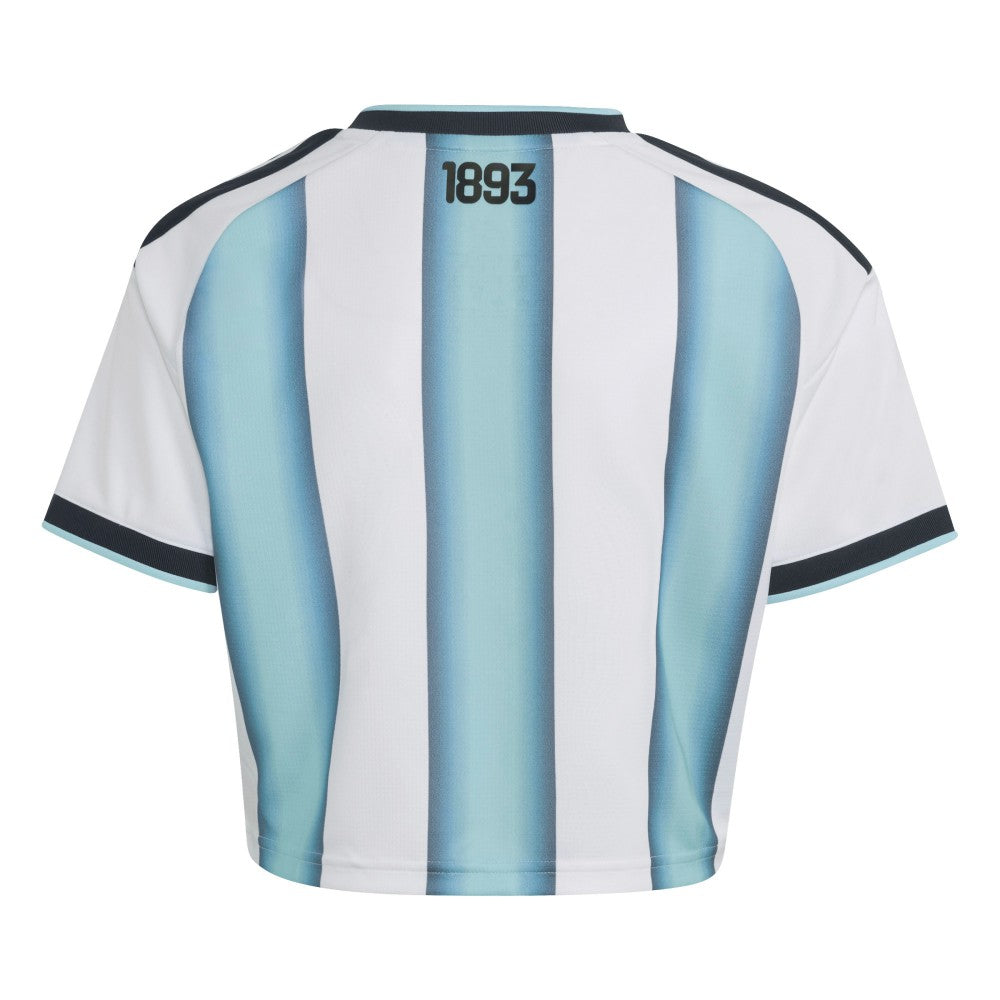 Argentina National Team Women's FIFA x World Cup 2022 Winners Home Cropped Replica Jersey White - Adidas on sale
