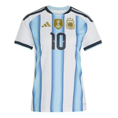 Lionel Messi Argentina National Team Women's FIFA x World Cup 2026 Home Replica Jersey White - Adidas for sale