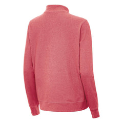 Baltimore Orioles Antigua Women's Crush Stars and Stripes Team Logo Quarter-Zip Pullover Top - Heather Red Pullover