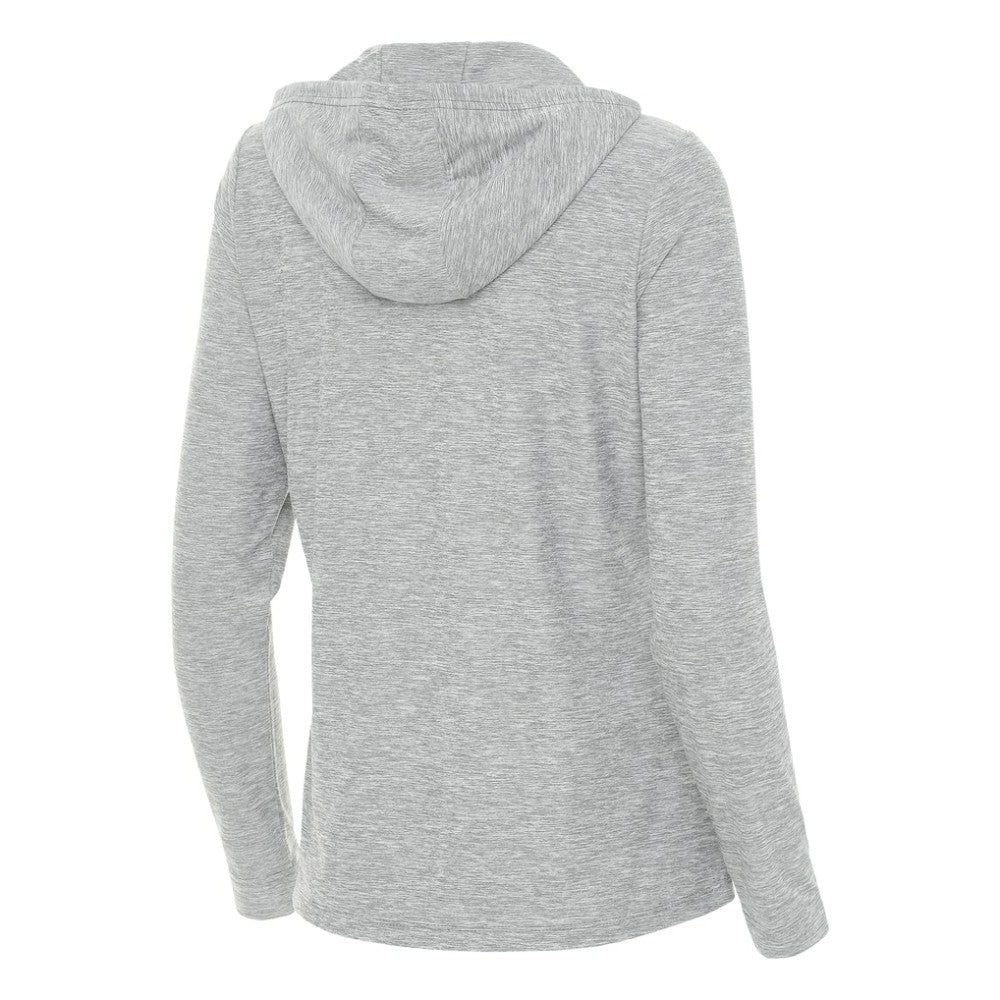 Baltimore Orioles Antigua Women's Daybreak Quarter-Zip Hoodie - Heather Gray Hoodies