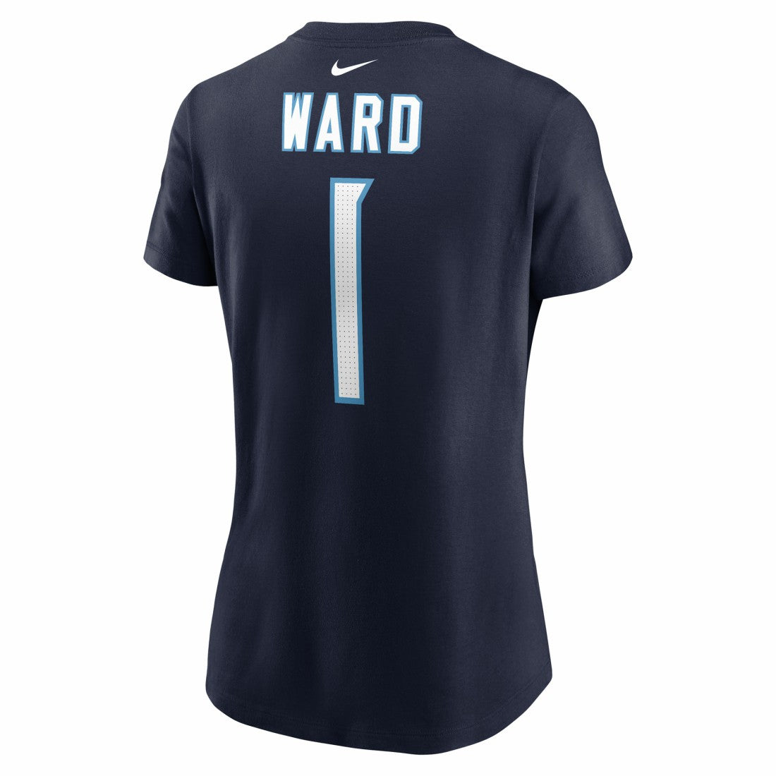 Cameron Ward Tennessee Titans Women's Name & Number T-Shirt - Navy T-shirts