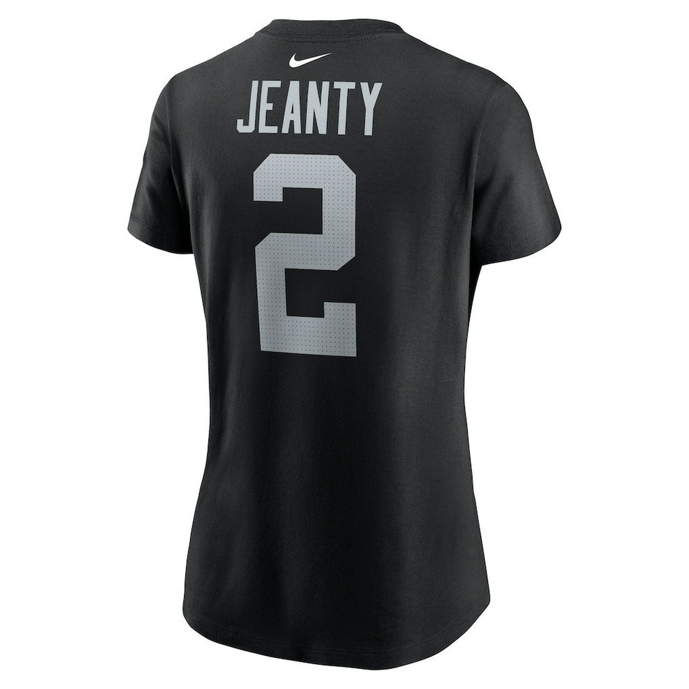Ashton Jeanty Las Vegas Raiders Women's Name & Number T-Shirt - Black T-shirts