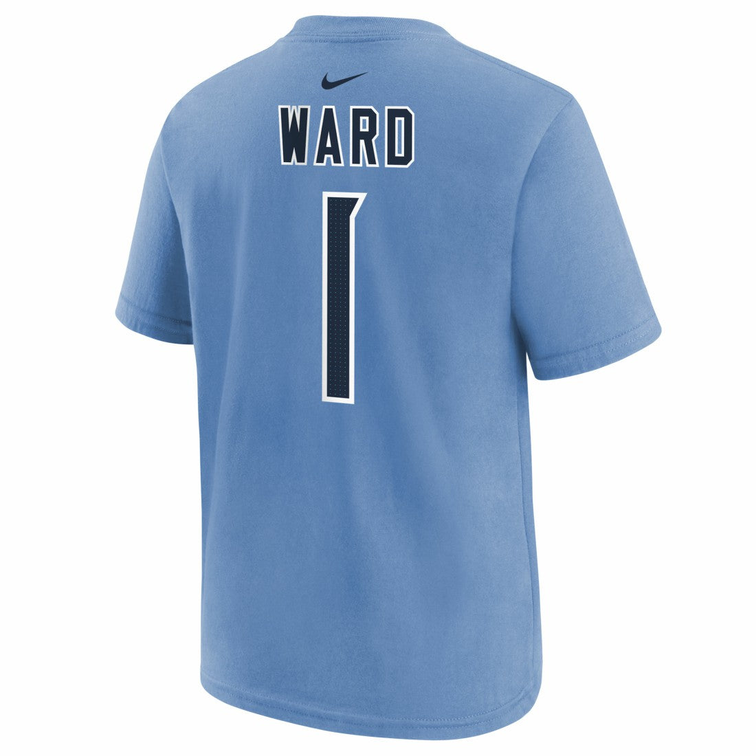 Cam Ward Tennessee Titans Youth 2025 NFL Draft First Round Pick Name & Number T-Shirt - Navy T-shirts