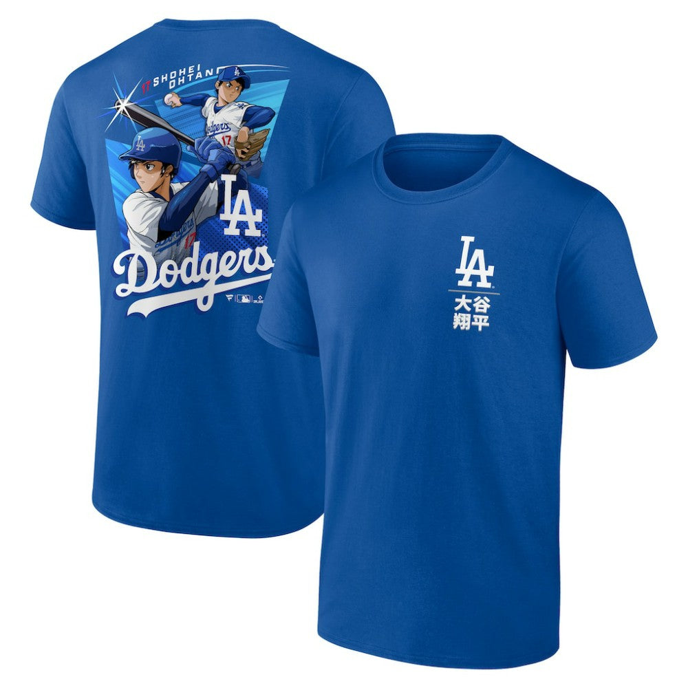 Shohei Ohtani Los Angeles Dodgers Anime Player T-Shirt - Royal T-shirts