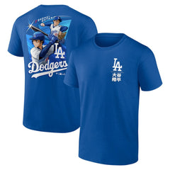 Shohei Ohtani Los Angeles Dodgers Anime Player T-Shirt - Royal T-shirts